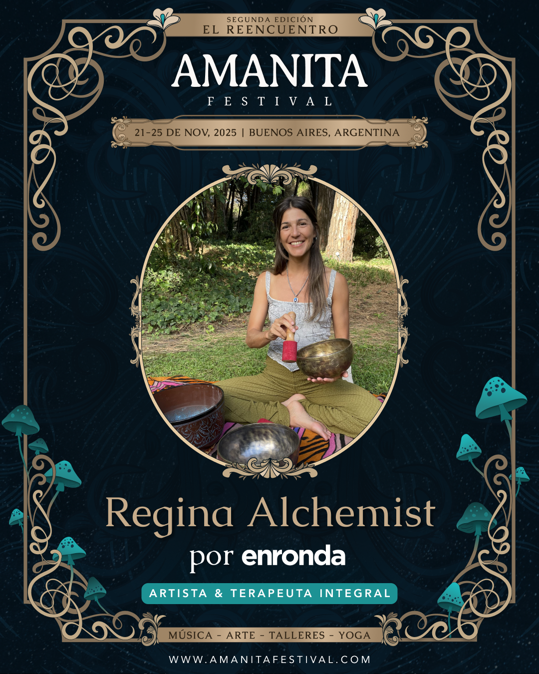 Regina Calcaterra - Artista y Terapeuta integral especializada en Terapia Menstrual; Ciclicidad; Tantra y Sexualidad Consciente.